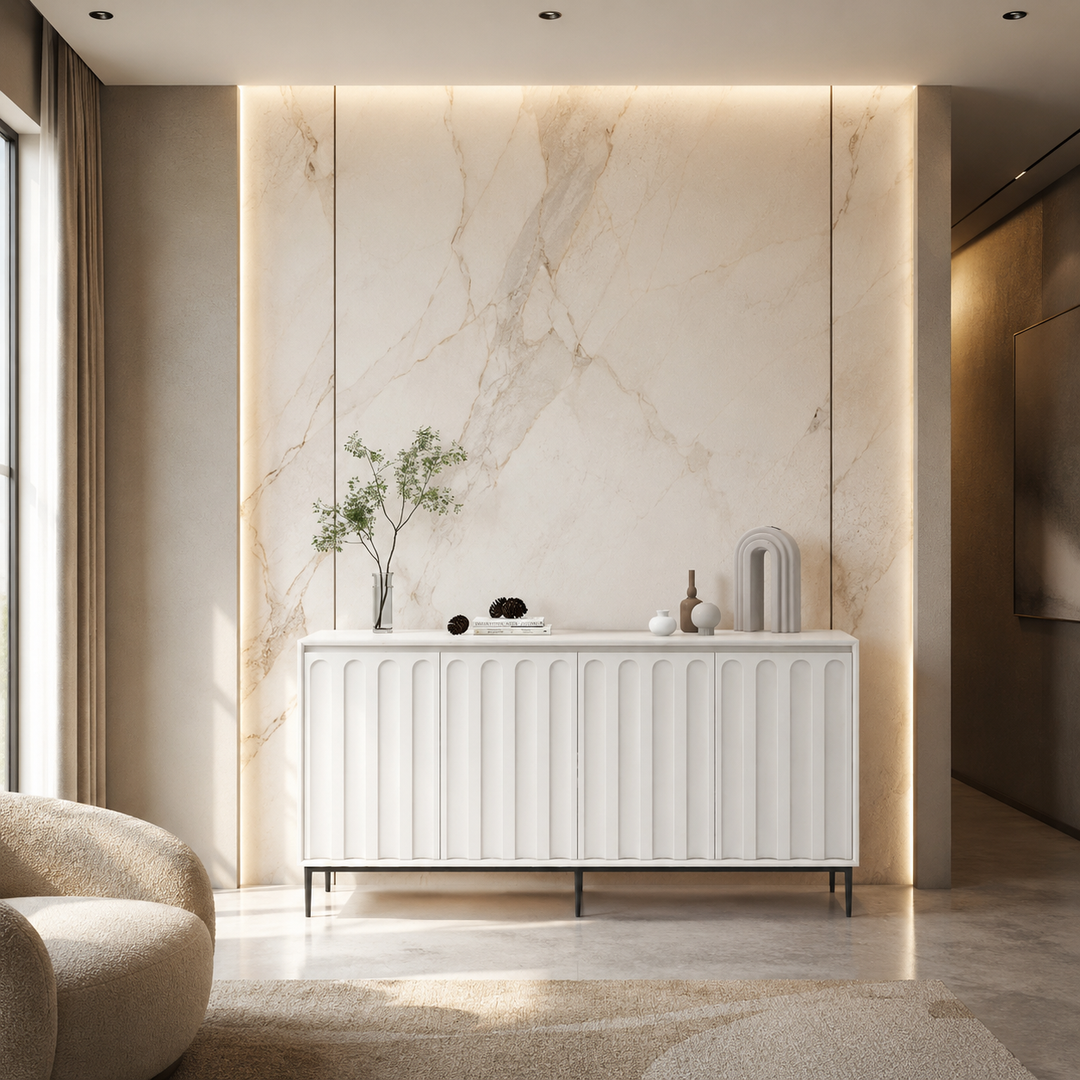 Arc Flute Sideboard Console