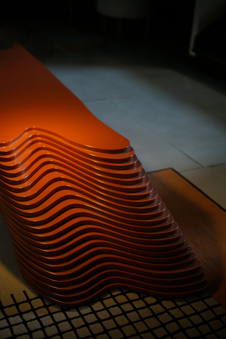 The Ember Wave Bench