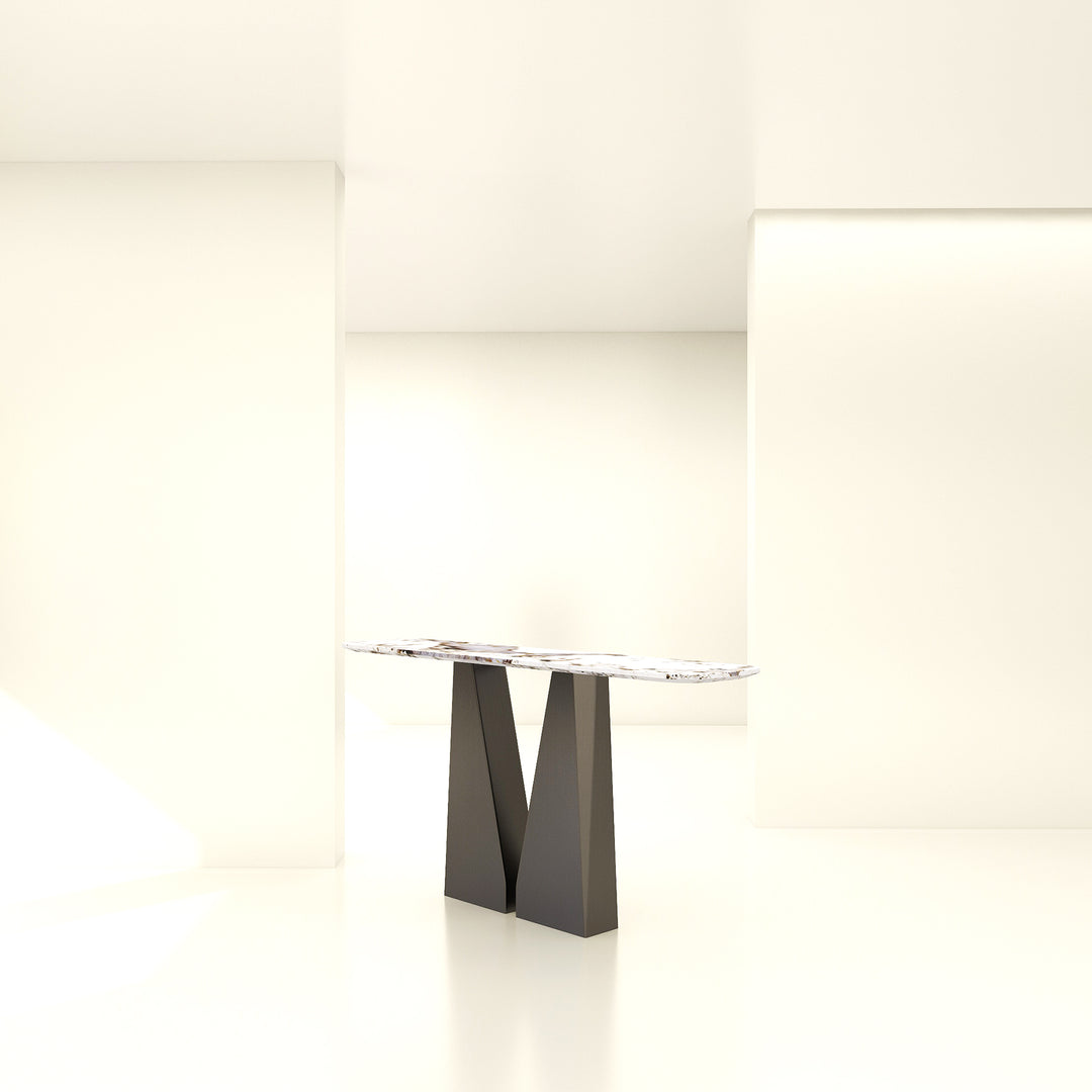 V-Form Marble Console