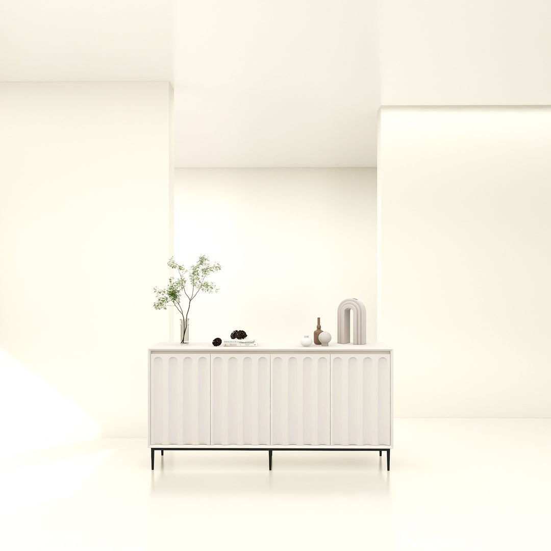 Arc Flute Sideboard Console