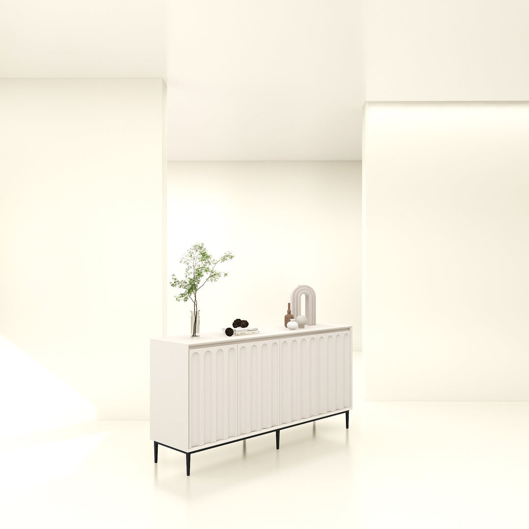 Arc Flute Sideboard Console